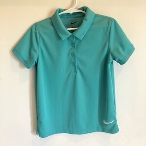 Nike Girl’s Dri-FIT Victory Golf Polo, Teal, Size XS
